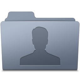 Users Folder Graphite Icon 256x256 png